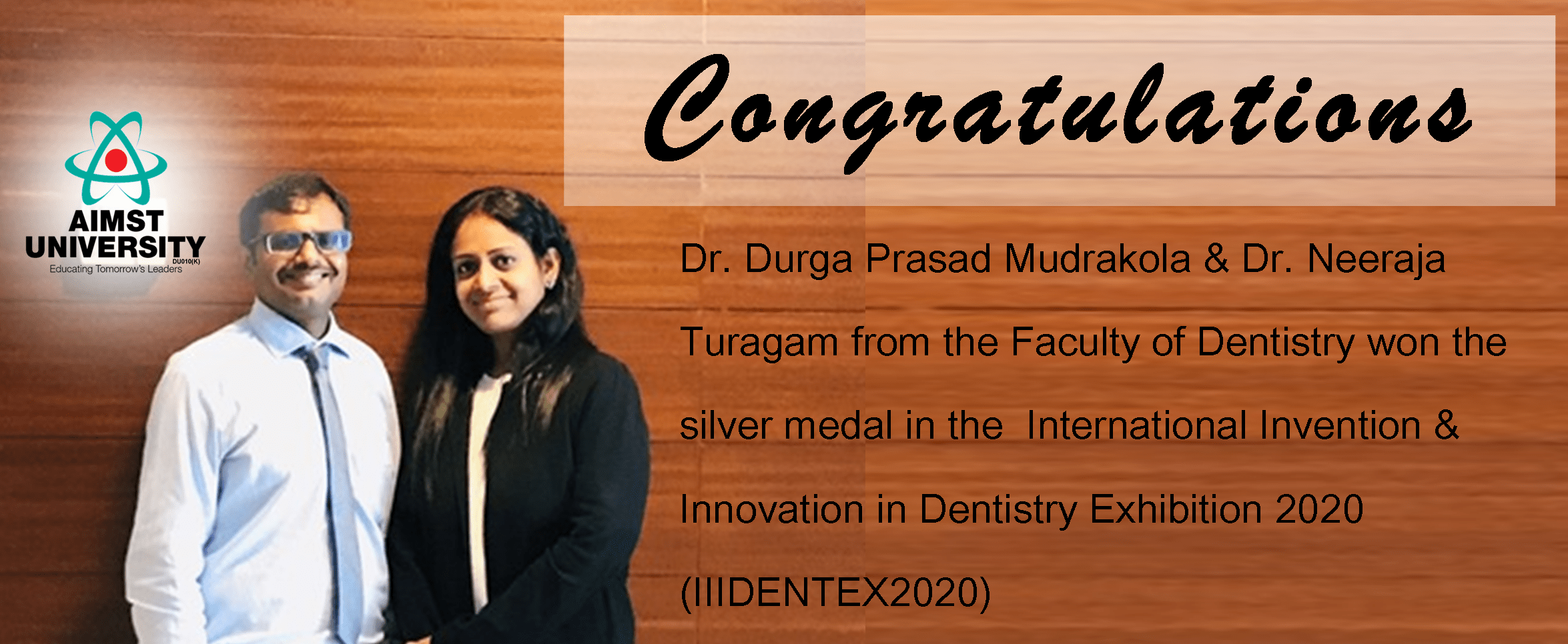Dr. Durga Prasad Mudrakola & Dr. Neeraja Turagam